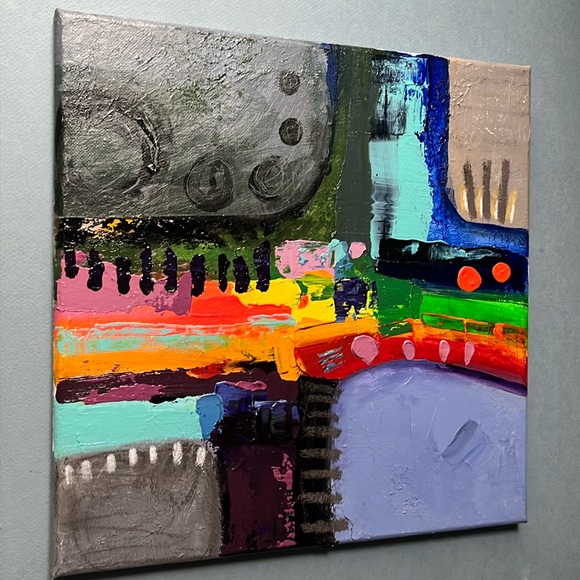 Other - 12x12 Colorful Abstract Painting